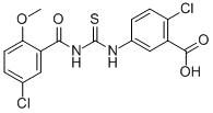 2-CHLORO-5-[[[(5-CHLORO-2-METHOXYBENZOYL)AMINO]THIOXOMETHYL]AMINO]-BENZOIC ACID CAS#: 531515-87-4