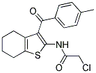 2-CHLORO-N-[3-(4-METHYL-BENZOYL)-4,5,6,7-TETRAHYDRO-BENZO[B]THIOPHEN-2-YL]-ACETAMIDE CAS#: 565180-45-2