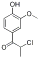 2-Chloro-1-(4-hydroxy-3-methoxyphenyl)propan-1-one CAS#: 68505-86-2