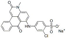 2-Chloro-4-[(2,7-dihydro-3-methyl-2,7-dioxo-3H-dibenz[f,ij]isoquinolin-6-yl)amino]benzenesulfonic acid sodium salt CAS#: 6871-98-3