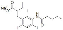 2-Ethyl-3-(3-valerylamino-2,4,6-triiodophenyl)propanoic acid sodium salt CAS#: 69382-17-8