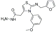 [2-(FURAN-2-YLMETHYLIMINO)-3-(3-METHOXY-PHENYL)-2,3-DIHYDRO-THIAZOL-4-YL]-ACETIC ACID HYDRAZIDE CAS#: 556006-97-4