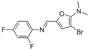 2-Furanamine,  3-bromo-5-[[(2,4-difluorophenyl)imino]methyl]-N,N-dimethyl- CAS#: 625405-73-4