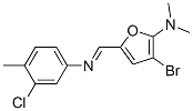 2-Furanamine,  3-bromo-5-[[(3-chloro-4-methylphenyl)imino]methyl]-N,N-dimethyl- CAS#: 625401-34-5