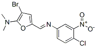 2-Furanamine,  3-bromo-5-[[(4-chloro-3-nitrophenyl)imino]methyl]-N,N-dimethyl- CAS#: 625397-39-9