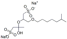 2-Hydroxy-2-[1-[(6-methylheptyloxy)methyl]-2-sulfoethoxy]-1-propanesulfonic acid disodium salt CAS#: 68958-55-4
