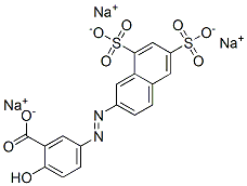 2-Hydroxy-5-[(6,8-disulfo-2-naphtyl)azo]benzoic acid trisodium salt CAS#: 6471-07-4
