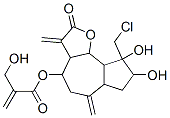 2-(Hydroxymethyl)propenoic acid 9-(chloromethyl)dodecahydro-8,9-dihydroxy-3,6-dimethylene-2-oxoazuleno[4,5-b]furan-4-yl ester CAS#: 64205-85-2