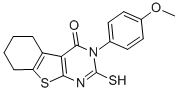 2-MERCAPTO-3-(4-METHOXY-PHENYL)-5,6,7,8-TETRAHYDRO-3H-BENZO[4,5]THIENO[2,3-D]PYRIMIDIN-4-ONE CAS#: 65234-02-8