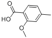 2-METHOXY-4-METHYLBENZOIC ACID CAS#: 704-45-0