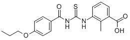 2-METHYL-3-[[[(4-PROPOXYBENZOYL)AMINO]THIOXOMETHYL]AMINO]-BENZOIC ACID CAS#: 530139-00-5