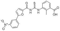 2-METHYL-3-[[[[[5-(3-NITROPHENYL)-2-FURANYL]CARBONYL]AMINO]THIOXOMETHYL]AMINO]-BENZOIC ACID CAS#: 530149-06-5