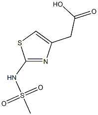 {2-[(METHYLSULFONYL)AMINO]-1,3-THIAZOL-4-YL}ACETIC ACID CAS#: 62557-05-5