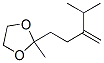 2-Methyl-2-(4-methyl-3-methylenepentyl)-1,3-dioxolane CAS#: 66972-05-2
