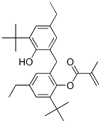 2-Methylacrylic acid 2-tert-butyl-6-[(3-tert-butyl-5-ethyl-2-hydroxyphenyl)methyl]-4-ethylphenyl ester CAS#: 61214-45-7