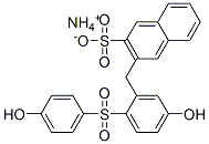 2-Naphthalenesulfonic acid, 3-[[5-hydroxy-2-[(4-hydroxyphenyl) sulfonyl]phenyl]methyl]-, monoammonium salt CAS#: 68683-35-2