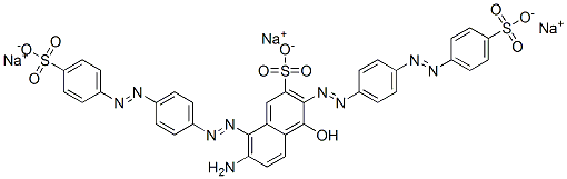 2-Naphthalenesulfonic acid, 7-amino-4-hydroxy-3,8-bis[[4-[(4-sulfophen yl)azo]phenyl]azo]-, trisodium salt CAS#: 6949-14-0