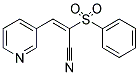 2-(PHENYLSULFONYL)-3-(3-PYRIDYL)PROP-2-ENENITRILE CAS#: 669708-39-8