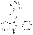 2-Phenyl-3-[1-(1H-tetrazol-5-yl)ethylthio]-1H-indole CAS#: 66355-08-6
