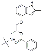 2-Propanol, 1-[(1,1-dimethylethyl)amino]-3-[(2-methyl-1H-indol-4-yl)oxy]-, benzoate (ester), (R)- CAS#: 62697-43-2