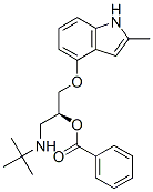 2-Propanol, 1-[(1,1-dimethylethyl)amino]-3-[(2-methyl-1H-indol-4-yl)oxy]-, benzoate (ester), (S)- CAS#: 62697-41-0