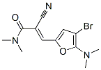 2-Propenamide,  3-[4-bromo-5-(dimethylamino)-2-furanyl]-2-cyano-N,N-dimethyl- CAS#: 625412-64-8