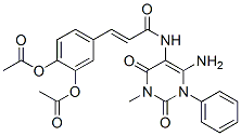 2-Propenamide,  N-(6-amino-1,2,3,4-tetrahydro-3-methyl-2,4-dioxo-1-phenyl-5-pyrimidinyl)-3-[3,4-bis(acetyloxy)phenyl]- CAS#: 176379-27-4