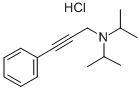 2-Propyn-1-amine, N,N-bis(1-methylethyl)-3-phenyl-, hydrochloride CAS#: 65126-81-0