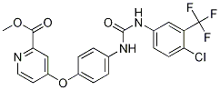 2-Pyridinecarboxylic acid, 4-[4-[[[[4-chloro-3-(trifluoroMethyl)phenyl]aMino]carbonyl]aMino]phenoxy]-, Methyl ester CAS#: 573673-43-5