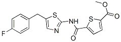 2-Thiophenecarboxylicacid,5-[[[5-[(4-fluorophenyl)methyl]-2-thiazolyl]amino]carbonyl]-,methylester(9CI) CAS#: 606117-77-5