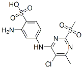 2-amino-4-[[5-chloro-6-methyl-2-(methylsulphonyl)-4-pyrimidinyl]amino]benzenesulphonic acid CAS#: 69304-83-2