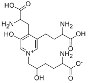 2-amino-6-[4-(2-amino-2-carboxy-ethyl)-5-(3-amino-3-carboxy-propyl)-3-hydroxy-pyridin-1-yl]-5-hydroxy-hexanoate CAS#: 63800-01-1