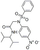 2-[benzenesulfonyl-(4-nitrophenyl)amino]-N-(2,4-dimethylpentan-3-yl)ac etamide CAS#: 6448-97-1