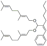 [2-[bis[(3,7-dimethyl-2,6-octadienyl)oxy]methyl]-1-heptenyl]benzene CAS#: 67785-69-7