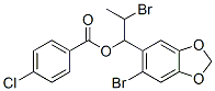 [2-bromo-1-(6-bromobenzo[1,3]dioxol-5-yl)propyl] 4-chlorobenzoate CAS#: 6976-54-1