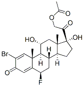 2-bromo-6beta-fluoro-11alpha,17,21-trihydroxypregna-1,4-diene-3,20-dione 21-acetate CAS#: 60864-62-2