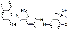2-chloro-5-[[5-hydroxy-4-[(2-hydroxy-1-naphthyl)azo]-o-tolyl]azo]benzenesulphonic acid CAS#: 64349-27-5