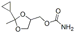 (2-cyclopropyl-2-methyl-1,3-dioxolan-4-yl)methyl carbamate CAS#: 7249-89-0