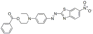 2-[ethyl[4-[(6-nitrobenzothiazol-2-yl)azo]phenyl]amino]ethyl benzoate CAS#: 68938-65-8
