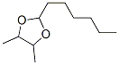 2-hexyl-4,5-dimethyl-1,3-dioxolane CAS#: 6454-22-4