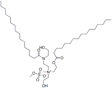 (2-hydroxyethyl)[2-[(2-hydroxyethyl)(1-oxohexadecyl)amino]ethyl]methyl[2-[(1-oxohexadecyl)oxy]ethyl]ammonium methyl sulphate CAS#: 65060-06-2