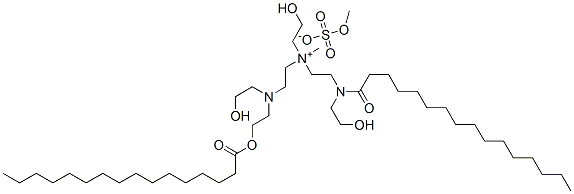(2-hydroxyethyl)[2-[(2-hydroxyethyl)(palmitoyl)amino]ethyl][2-[(2-hydroxyethyl)[2-(palmitoyloxy)ethyl]amino]ethyl]methylammonium methyl sulphate CAS#: 65060-08-4