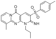 2-imino-10-methyl-3-[(4-methylphenyl)sulfonyl]-1-propyl-1,2-dihydro-5H-dipyrido[1,2-a:2,3-d]pyrimidin-5-one CAS#: 606958-77-4