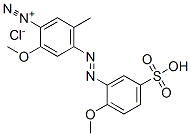 2-methoxy-4-[(2-methoxy-5-sulphophenyl)azo]-5-methylbenzenediazonium chloride CAS#: 67875-22-3