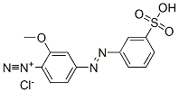 2-methoxy-4-[(3-sulphophenyl)azo]benzenediazonium chloride CAS#: 65036-53-5