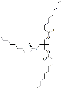 2-methyl-2-[[(1-oxodecyl)oxy]methyl]-1,3-propanediyl didecanoate CAS#: 67874-05-9