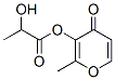 2-methyl-4-oxo-4H-pyran-3-yl lactate CAS#: 67860-02-0