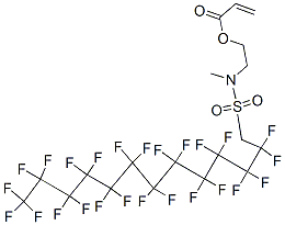 2-[methyl[(2,2,3,3,4,4,5,5,6,6,7,7,8,8,9,9,10,10,11,11,12,12,13,13,13-pentacosafluorotridecyl)sulphonyl]amino]ethyl acrylate CAS#: 66008-67-1