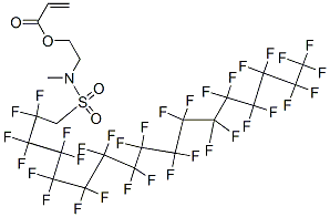 2-[methyl[(2,2,3,3,4,4,5,5,6,6,7,7,8,8,9,9,10,10,11,11,12,12,13,13,14,14,15,15,16,16,17,17,17-tritriacontafluoroheptadecyl)sulphonyl]amino]ethyl acrylate CAS#: 68758-56-5