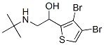 2-tert-Butylamino-1-(3,4-dibromo-2-thienyl)ethanol CAS#: 62673-60-3
